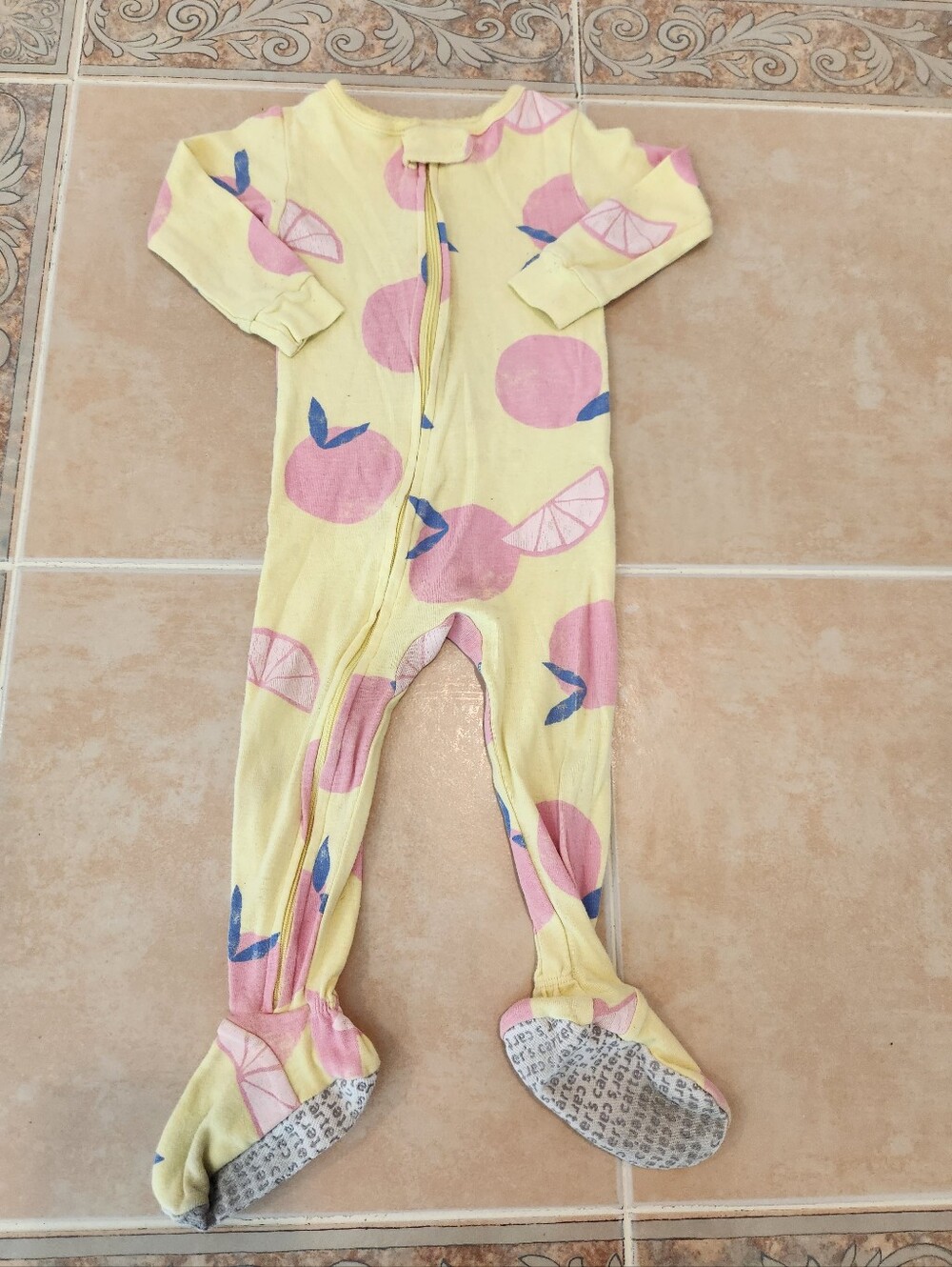 12 Months Carter's Girls Footie pjs